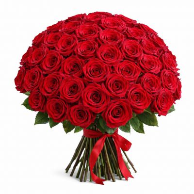 Акция! Розы Красные 51 шт.