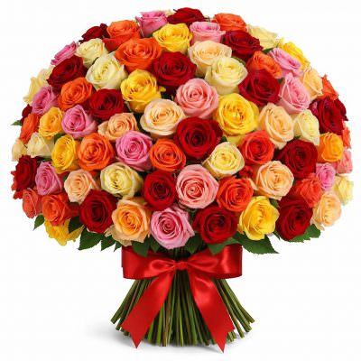 Акция! Розы Микс 101 шт.