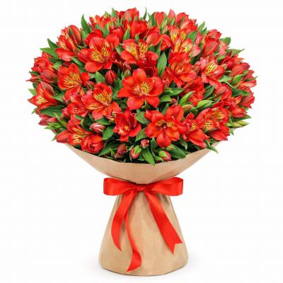 Букеты с альстромериями