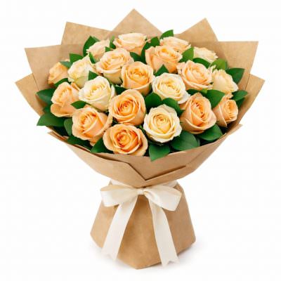 Дизайнерский букет живых цветов «Нежный всплеск»