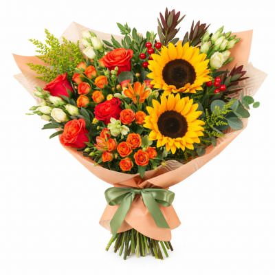 Букеты с подсолнухами