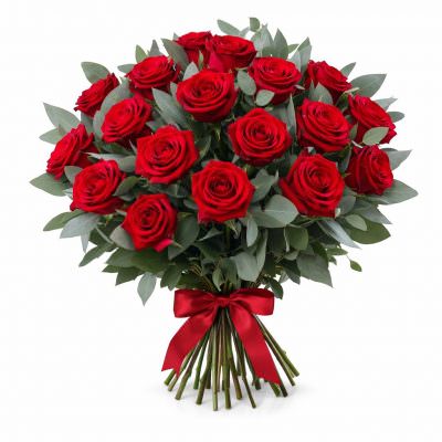 Букет бордовых роз «Бордовая мечта»