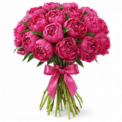 Пион темно розовый