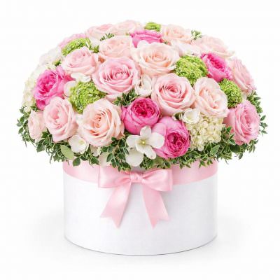 Букет цветов в коробке «Элегантность»