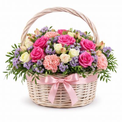 Красивая композиция живых цветов «Сияние»