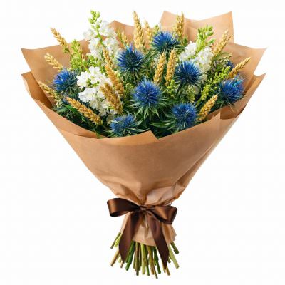 Букеты с эрингиумом