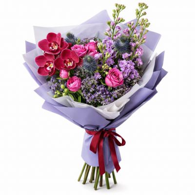 Букеты с орхидеями