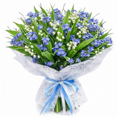 Букеты с незабудками