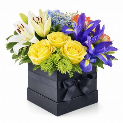 Шикарный букет в коробочке «Волшебство природы»