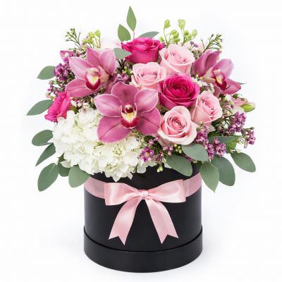 Шляпная коробка «Цветочное великолепие»