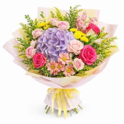 Авторский букет «Радужный вихрь»