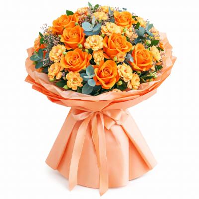 Дизайнерский букет «Оранжевое вдохновение»