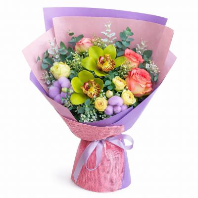 Красивый букет «Цветочная мелодия»