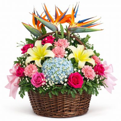 Корзина с цветами «Небесная гармония»