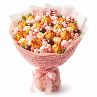 Зефирный букет «Пурпурные суфле»