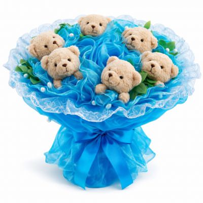 Букет «Ласковый мишка»